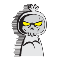 [LINEスタンプ] POCU (Si Pocong Unyu)
