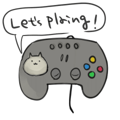 [LINEスタンプ] ゲームの話をする猫