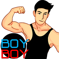 [LINEスタンプ] BOY BOY