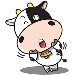 [LINEスタンプ] Milk Cow 01の画像（メイン）