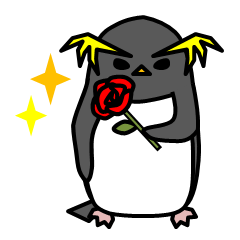 [LINEスタンプ] イワトビペンギンさん