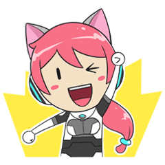 [LINEスタンプ] Yura The Police Cat Girl