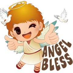 [LINEスタンプ] Angel Blessing - JPの画像（メイン）