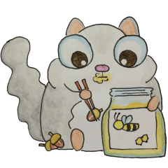 [LINEスタンプ] Ezo Momonga (Flying Squirrel)