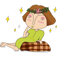 [LINEスタンプ] Shameless girl