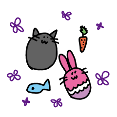 [LINEスタンプ] まんまるどうぶつ