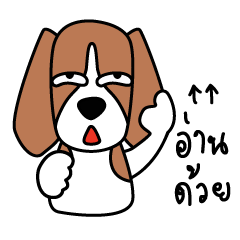 [LINEスタンプ] Cooper The Beagle Dog TH