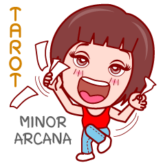 [LINEスタンプ] Gigi in TAROT World (Minor Arcana)