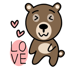[LINEスタンプ] Happy＆sweet Bear