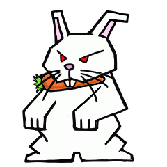 [LINEスタンプ] ロボウサギ