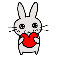 [LINEスタンプ] うーさぎ うーちゃん