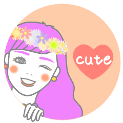[LINEスタンプ] 可愛い女の子とにゃんこ時々たいやき
