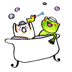 [LINEスタンプ] かえるとしろくまの日常3