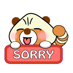 [LINEスタンプ] little raccoon