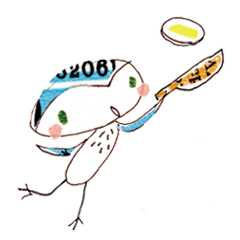 [LINEスタンプ] フクロウ フィフィ（日本語）