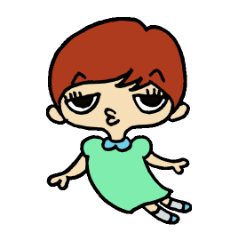 [LINEスタンプ] 可愛いショートヘアガール