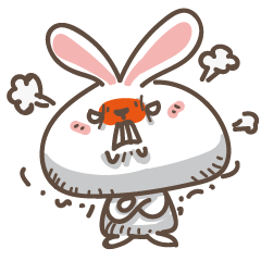 [LINEスタンプ] Rabbit bad guy