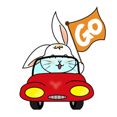 [LINEスタンプ] Carol's rabbits