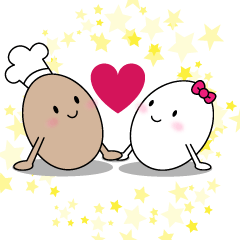 [LINEスタンプ] Egg fun time