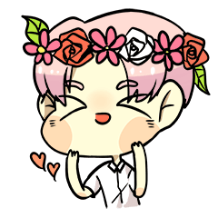 [LINEスタンプ] Mimi's Rose