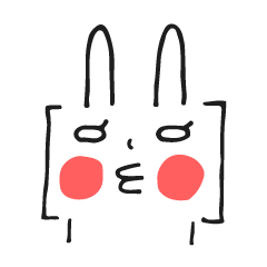 [LINEスタンプ] かっこうさぎ