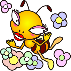[LINEスタンプ] Weeb (A Lady Bee)