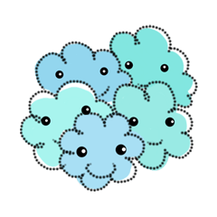 [LINEスタンプ] the little cloudy