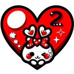 [LINEスタンプ] ❤ラヴラヴラビット2❤