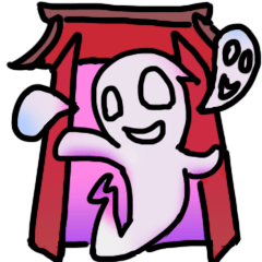 [LINEスタンプ] White floating ghost