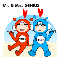 [LINEスタンプ] Mister and Miss Genius