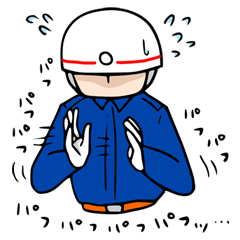 [LINEスタンプ] 消防団員Y氏。