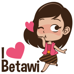 [LINEスタンプ] I Love Betawiの画像（メイン）
