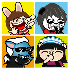 [LINEスタンプ] Laugh out loud Hahaha