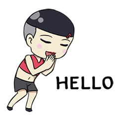 [LINEスタンプ] Somchai (EN)