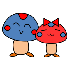 [LINEスタンプ] 毒キノコのドックンとドクノン