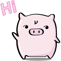 [LINEスタンプ] Gotpig (English Ver.)