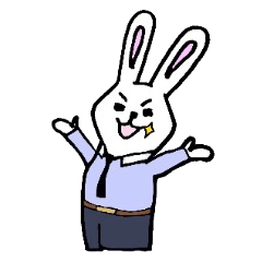 [LINEスタンプ] ダンディーうさぎ☆