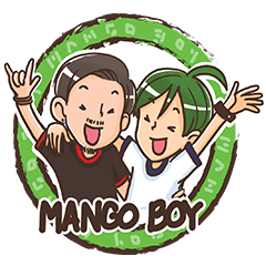 [LINEスタンプ] Mango-boy(Eng.Ver)