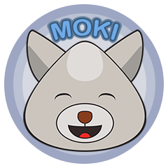 [LINEスタンプ] Moki - The Cute Dog