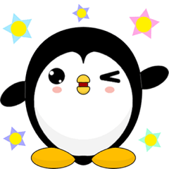 [LINEスタンプ] Penguin Huhu (Everyday Life)