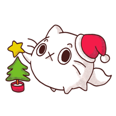 [LINEスタンプ] Fab Cat Winter Christmas Holiday Specialの画像（メイン）