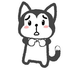 [LINEスタンプ] wow wow Huskies