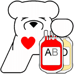 [LINEスタンプ] Lucky Bear 献血の画像（メイン）