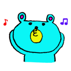 [LINEスタンプ] そらいろのくま