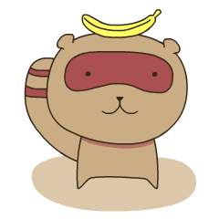 [LINEスタンプ] Tanuki kun (Eng)