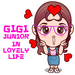 [LINEスタンプ] Gigi Junior In Lovely Life