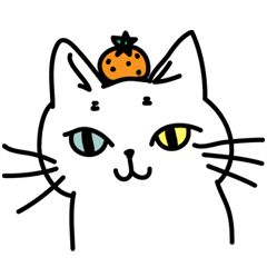 [LINEスタンプ] オッドアイねこムーちゃん