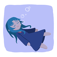 [LINEスタンプ] Classical elements-Water