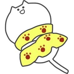 [LINEスタンプ] くっしょんねこ