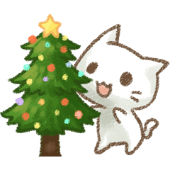 [LINEスタンプ] メリークリスマス！猫ちゃんの画像（メイン）